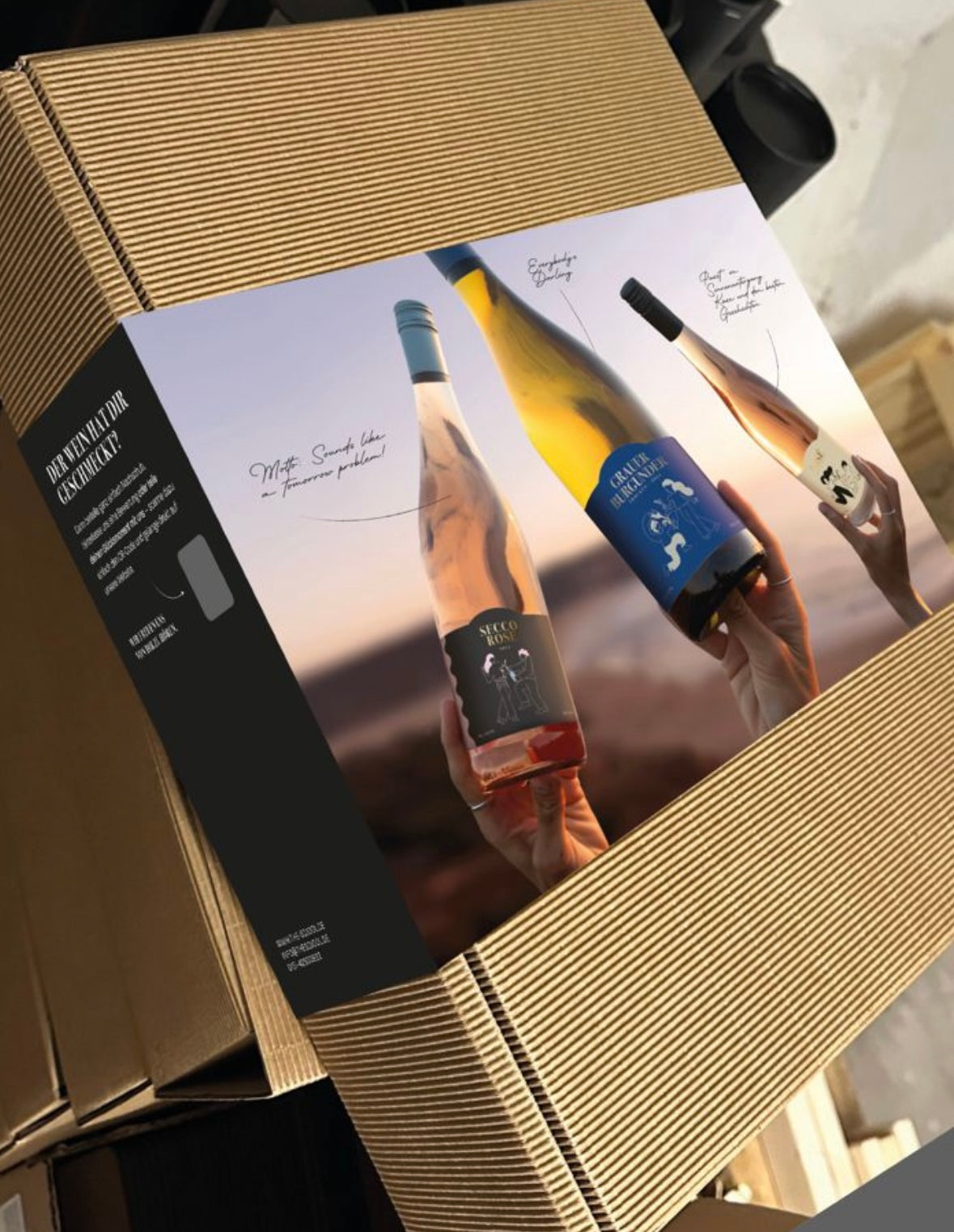 Wein Trio Glücksmomente