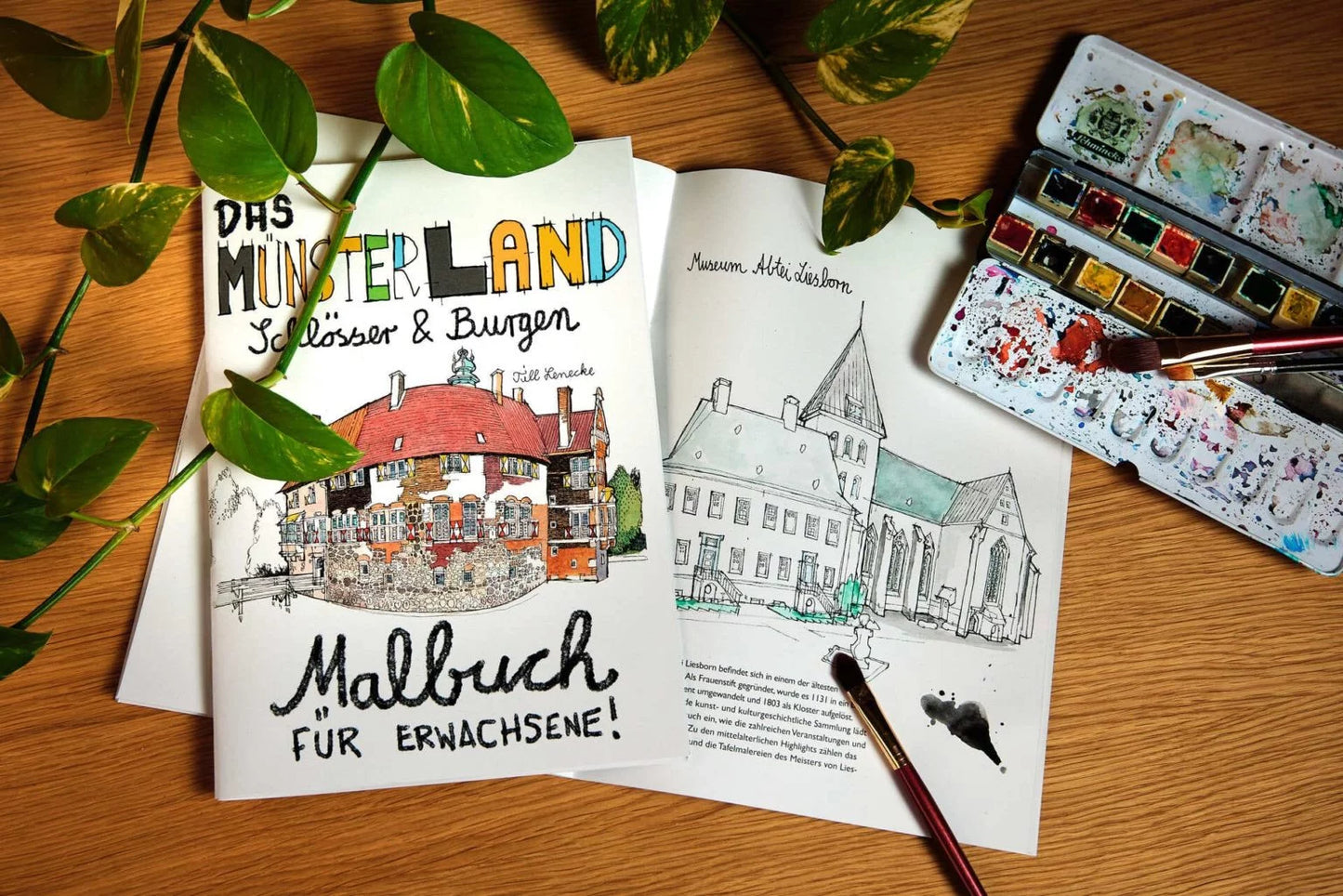 Münsterland Malbuch Schlösser und Burgen