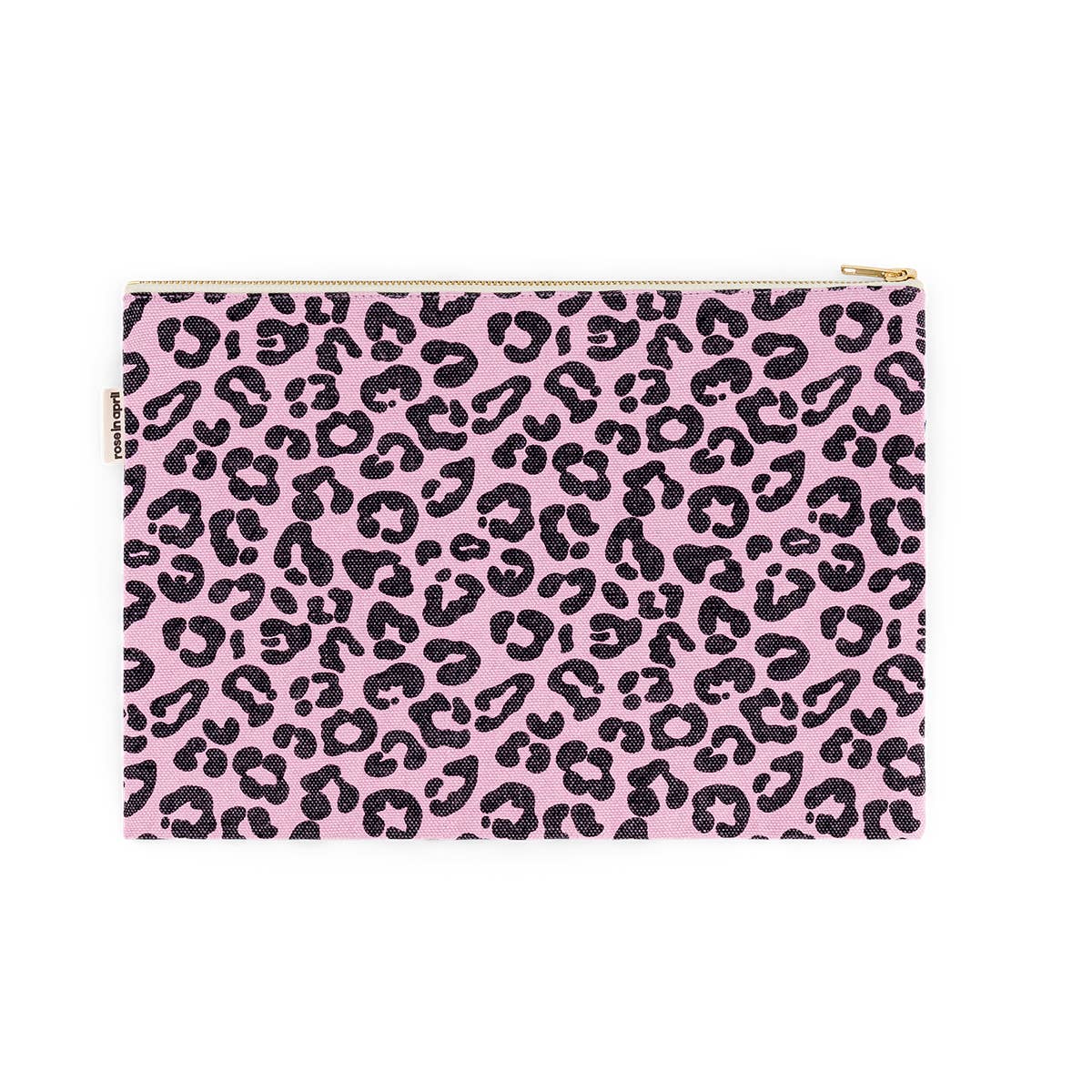 LILI Kosmetiktasche im Leopardenmuster, Bubble Pink