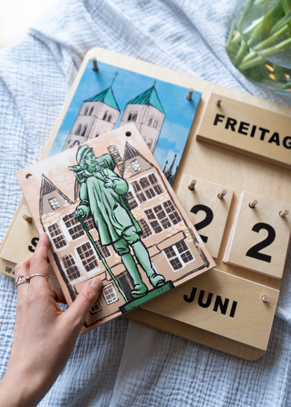 Holzkalender mit Münster Motiven