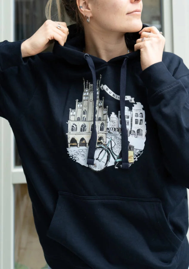 Hoodie – Motiv Rathaus und Prinzipalmarkt