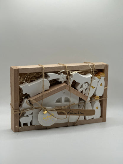 Krippe in Holzbox