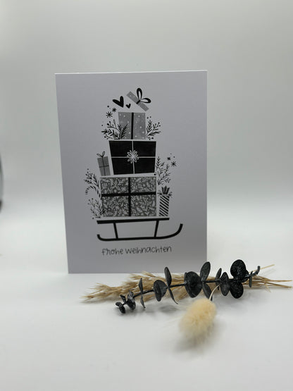 Weihnachtskarten mit Herz