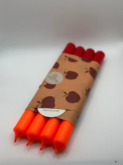 Stabkerzen 4er Set in verschiedenen Farben