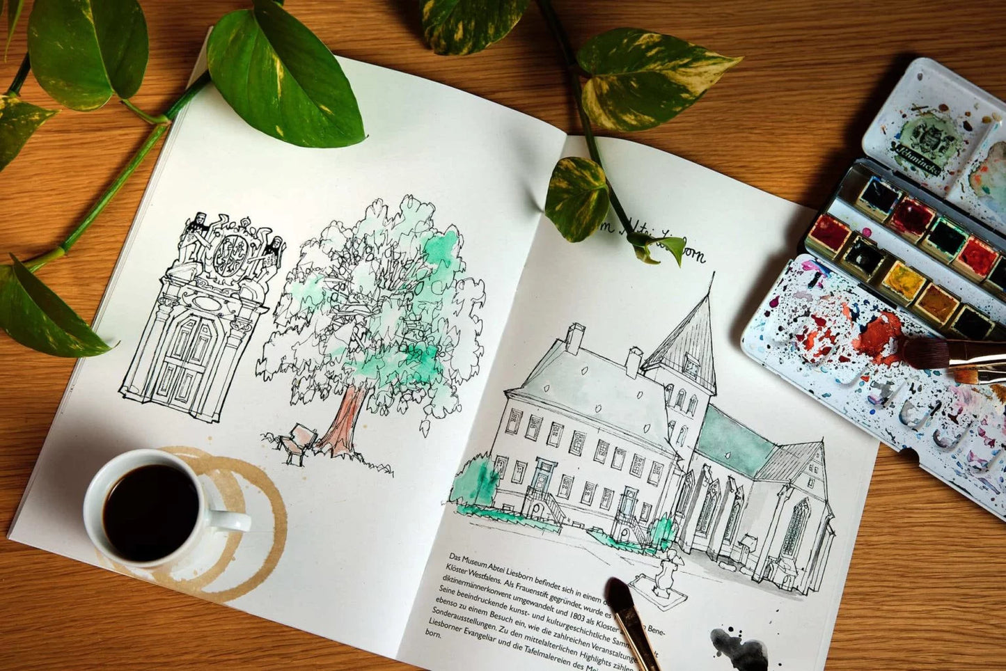 Münsterland Malbuch Schlösser und Burgen