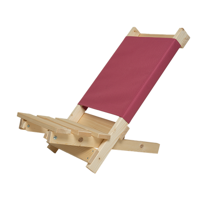The Sdjool - der Jovele: Klappbarer Strandstuhl, Campingstuhl, Gartenstuhl, Liegestuhl aus Fichtenholz